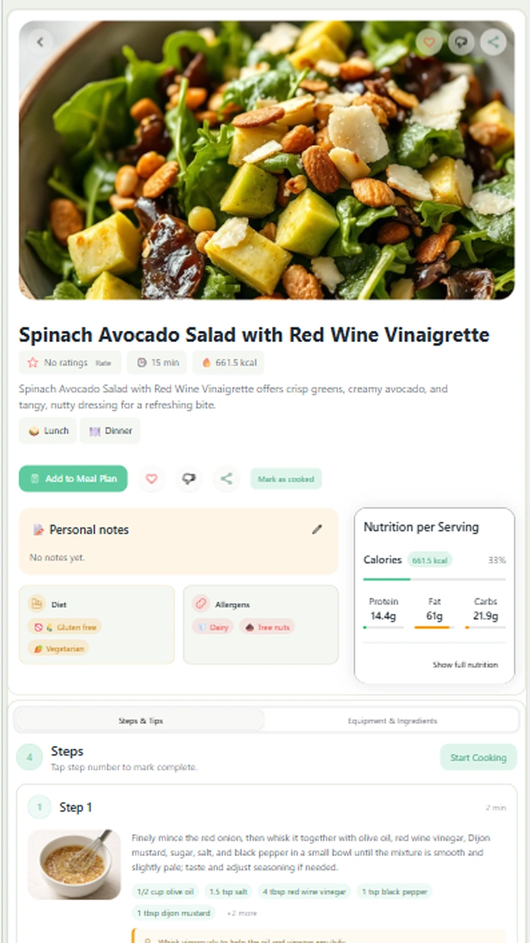 Beautiful recipes