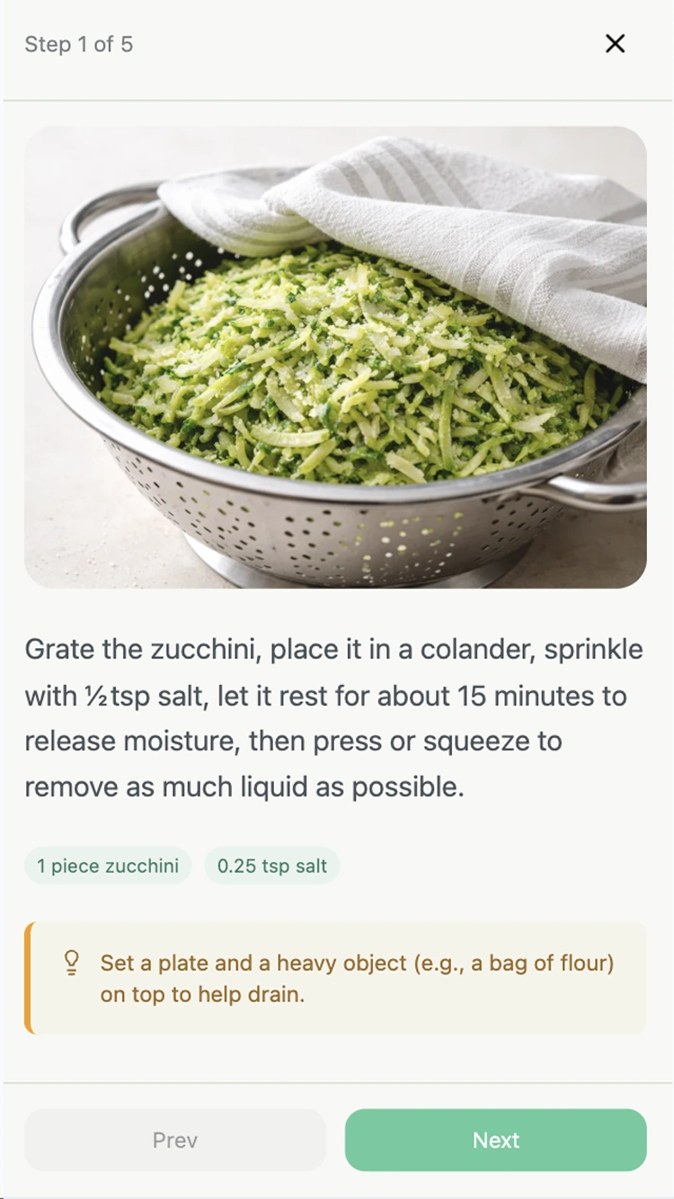 Stress-free cooking