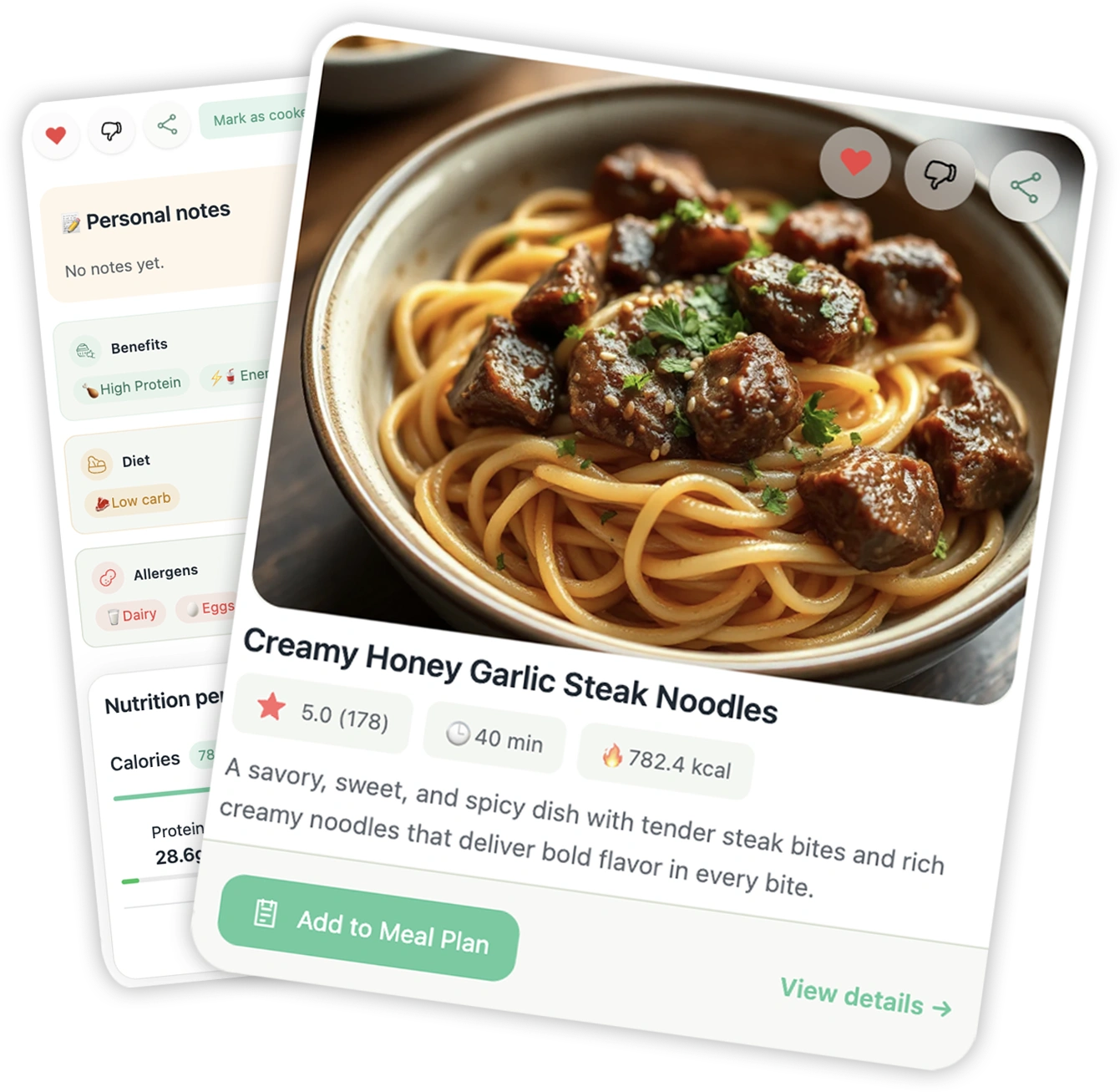 Recipe preview